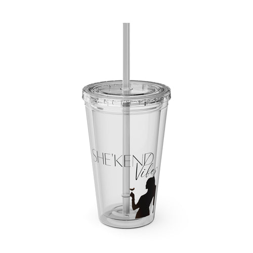 SHE'KEND Vibes Tumbler with Straw