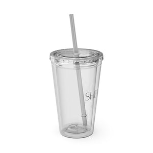 SHE'KEND Vibes Tumbler with Straw